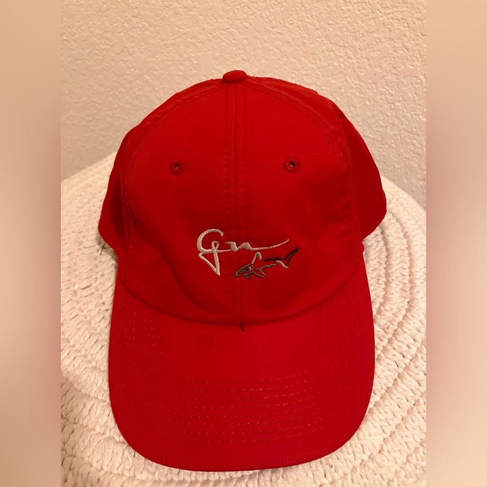 Greg Norman Collection Red Hat used condition
